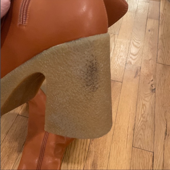 Stella McCartney Skyla Chunky Platform Ankle Boots Tan sz 39 - Picture 8 of 8